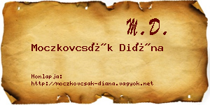 Moczkovcsák Diána névjegykártya